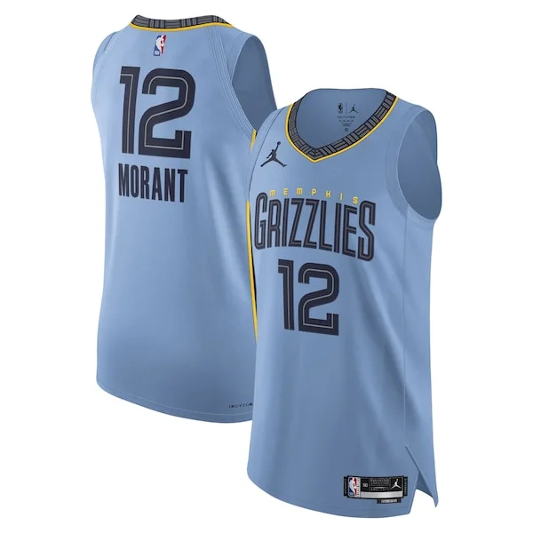Moderno Delizioso Magnifico Ja Morant Memphis Grizzlies Jordan Brand Authentic Player Jersey Statement Edition Light Blue