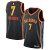 Robusto Sofisticato Chet Holmgren Oklahoma City Thunder Nike Unisex 2024/25 Swingman Player Jersey City Edition Black