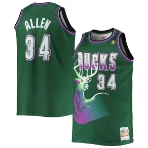Versatile Ottimo Comodo Ray Allen Milwaukee Bucks Big & Tall 1996/97 Hardwood Classics Swingman Jersey Hunter Green