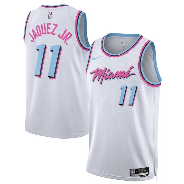Carino Jaime Jaquez Jr. Miami Heat Nike Unisex 2024/25 Swingman Player Jersey City Edition White