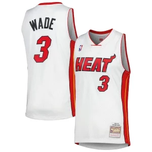 Attraente Splendido Fantastico Dwyane Wade Miami Heat 2001/02 Hardwood Classics Swingman Jersey White