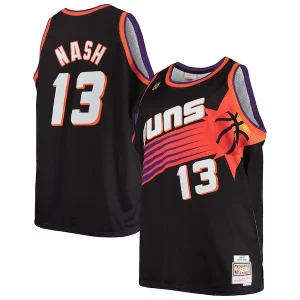 Incantevole Comodo Steve Nash Phoenix Suns 1996/97 Big & Tall Hardwood Classics Swingman Jersey Black/White