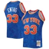 Comodo Accattivante Patrick Ewing New York Knicks Hardwood Classics 1991/92 Lunar New Year Swingman Jersey Blue