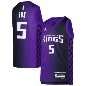 Magnifico Robusto De'Aaron Fox Sacramento Kings Jordan Brand Youth Swingman Jersey Statement Edition Purple