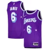 Attraente Fantastico LeBron James Los Angeles Lakers Nike Swingman Player Jersey City Edition Purple