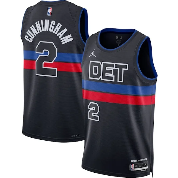 Comodo Cade Cunningham Detroit Pistons Jordan Brand Unisex Swingman Jersey Statement Edition Black