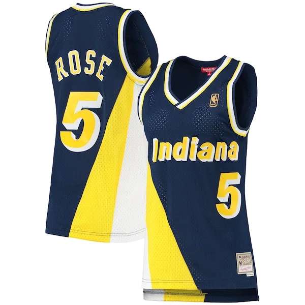 Incantevole Accattivante Jalen Rose Indiana Pacers Women's 1996/97 Hardwood Classics Swingman Jersey Navy