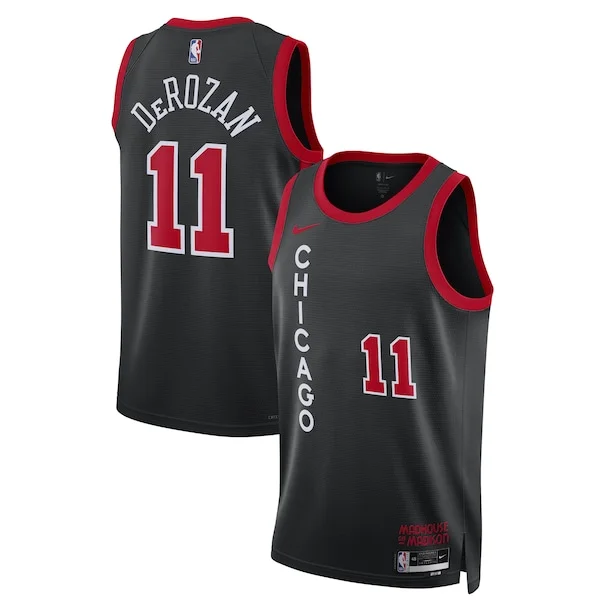 Raffinato Versatile DeMar DeRozan Chicago Bulls Nike Unisex 2023/24 Swingman Jersey Black City Edition