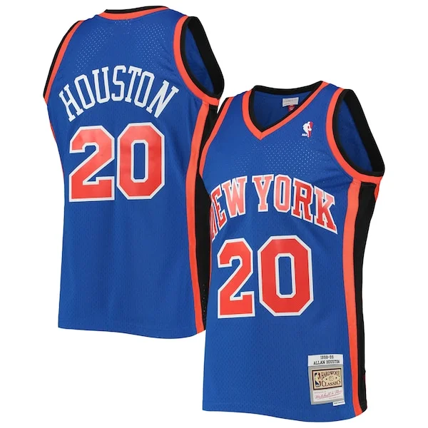 Cool Magnifico Raffinato Allan Houston New York Knicks Hardwood Classics Swingman Jersey Blue