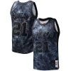 Raffinato Stupendo Accattivante Tim Duncan San Antonio Spurs Hardwood Classics 1998/99 Tie Dye Swingman Jersey Black