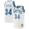 Magnifico Isaiah Rider Minnesota Timberwolves 1995/96 Hardwood Classics Swingman Jersey White