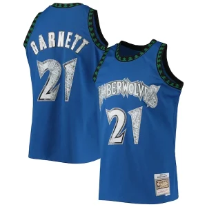 Resistente Carino Kevin Garnett Minnesota Timberwolves 2003/04 Hardwood Classics NBA 75th Anniversary Diamond Swingman Jersey Blue