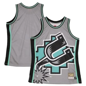 Splendido Trendy Cool San Antonio Spurs Hardwood Classics Blown Out Fashion Jersey Gray