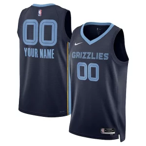 Prestigioso Memphis Grizzlies Nike Unisex Swingman Custom Jersey Navy Icon Edition