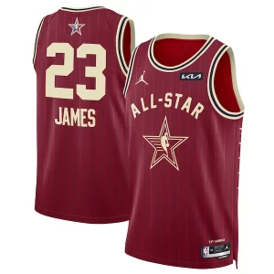 Moderno Sofisticato LeBron James Jordan Brand Unisex 2024 NBA All Star Game Swingman Jersey Crimson