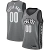 Delizioso Brooklyn Nets Jordan Brand Swingman Custom Jersey Statement Edition Gray