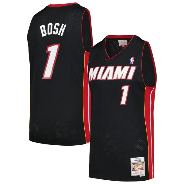 Sofisticato Chris Bosh Miami Heat 2012/13 Hardwood Classics Swingman Jersey Black