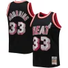 Stupendo Alonzo Mourning Miami Heat 1996/97 Hardwood Classics NBA 75th Anniversary Diamond Swingman Jersey Black