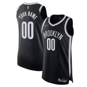 Comodo Brooklyn Nets Nike 2021/22 Diamond Authentic Custom Jersey Icon Edition Black