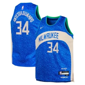 Attraente Resistente Giannis Antetokounmpo Milwaukee Bucks Nike Youth Swingman Replica Jersey City Edition Royal