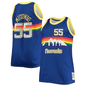 Stupendo Dikembe Mutombo Denver Nuggets Big & Tall 1991/92 NBA 75th Anniversary Diamond Swingman Jersey Blue