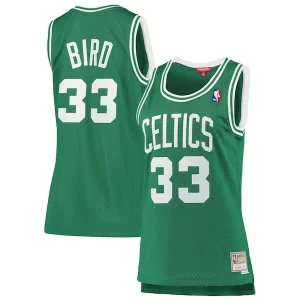 Stupendo Larry Bird Boston Celtics Women's 1985 86 Hardwood Classics Swingman Jersey Kelly Green