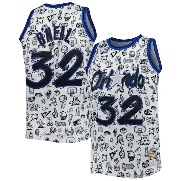 Delizioso Shaquille O'Neal Orlando Magic 1994/95 Hardwood Classics Doodle Swingman Jersey White