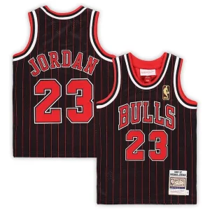 Prestigioso Michael Jordan Chicago Bulls Toddler 1996/97 Hardwood Classics Authentic Jersey Black/Red/White
