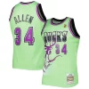 Robusto Bellissimo Fantastico Ray Allen Milwaukee Bucks 1996 97 Hardwood Classics Reload 3.0 Swingman Jersey Green