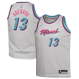 Sofisticato Ottimo Bam Adebayo Miami Heat Nike Youth 2024/25 Swingman Player Jersey City Edition White