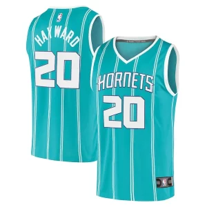 Trendy Gorgeous Gordon Hayward Charlotte Hornets 2020/21 Fast Break Replica Player Jersey Teal Icon Edition