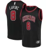 Duraturo Zach LaVine Chicago Bulls Fast Break Team Replica Jersey Black Statement Edition