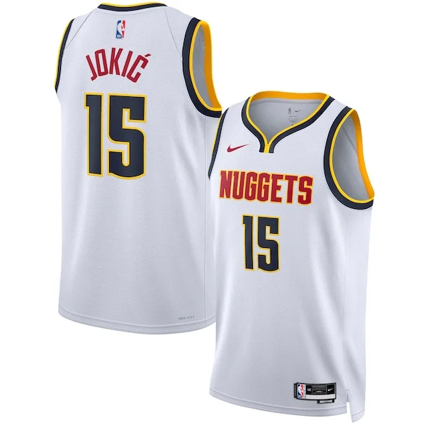 Fantastico Nikola Jokic Denver Nuggets Nike Unisex Swingman Jersey Association Edition White/Navy