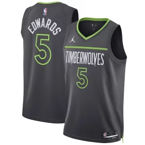 Comodo Trendy Anthony Edwards Minnesota Timberwolves Jordan Brand Unisex Swingman Jersey Statement Edition Charcoal