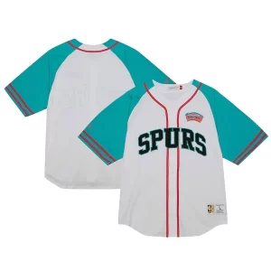 Accattivante San Antonio Spurs Practice Day Baseball Jersey White