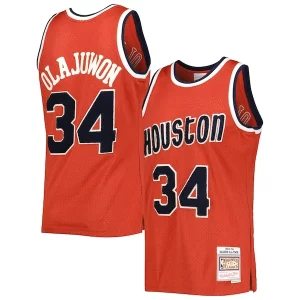 Splendido Hakeem Olajuwon Houston Rockets 1993/94 Hardwood Classics Off Court Swingman Jersey Red