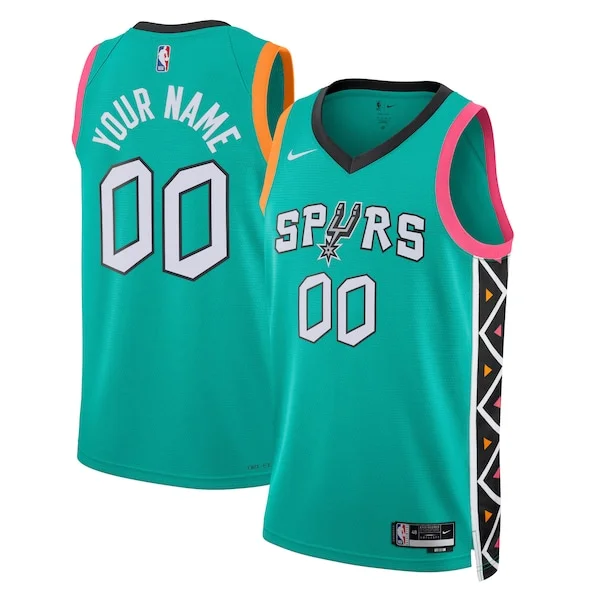 Incantevole Accattivante Fascinante San Antonio Spurs Nike Unisex 2022/23 2022/23 Swingman Custom Jersey City Edition Turquoise