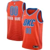 Splendido Sofisticato Meraviglioso Oklahoma City Thunder Jordan Brand Swingman Custom Jersey Statement Edition Orange