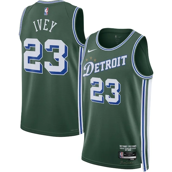 Sofisticato Trendy Splendido Jaden Ivey Detroit Pistons Nike 2022/23 Swingman Jersey City Edition Green