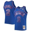 Prestigioso Moderno Larry Johnson New York Knicks 1996/97 Hardwood Classics Swingman Jersey Blue