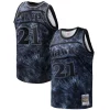 Comodo Sofisticato Resistente Dominique Wilkins Atlanta Hawks Hardwood Classics 1986/87 Tie Dye Swingman Jersey Black