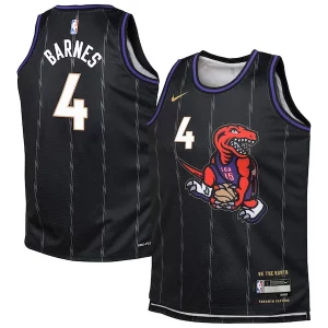 Splendido Meraviglioso Bellissimo Scottie Barnes Toronto Raptors Nike Youth 2024/25 Swingman Player Jersey City Edition Black