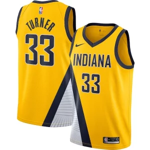 Meraviglioso Myles Turner Indiana Pacers Nike Swingman Jersey Gold Statement Edition