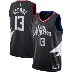 Delizioso Eccezionale Paul George LA Clippers Jordan Brand Unisex Swingman Jersey Statement Edition Black