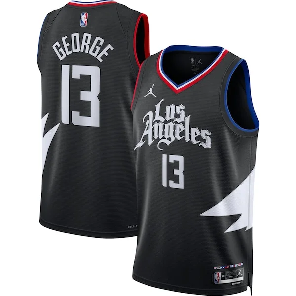 Delizioso Eccezionale Paul George LA Clippers Jordan Brand Unisex Swingman Jersey Statement Edition Black