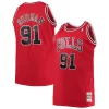 Meraviglioso Dennis Rodman Chicago Bulls 1997/98 Big & Tall Hardwood Classics Swingman Jersey Red