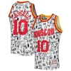 Ottimo Sam Cassell Houston Rockets 1993/94 Hardwood Classics Doodle Swingman Jersey White