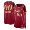Sofisticato Moderno Cleveland Cavaliers Nike Unisex 2023/24 Custom Swingman Jersey Wine City Edition
