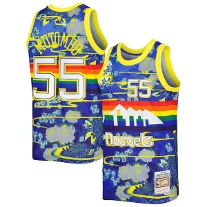 Lussuoso Accattivante Dikembe Mutombo Denver Nuggets Hardwood Classics Lunar New Year Swingman Jersey Blue