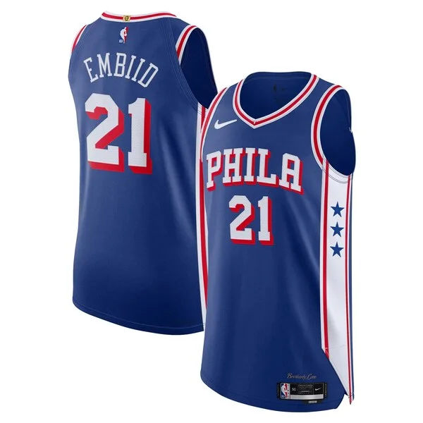 Pratico Splendido Attraente Joel Embiid Philadelphia 76ers Nike Authentic Jersey Association Edition Royal